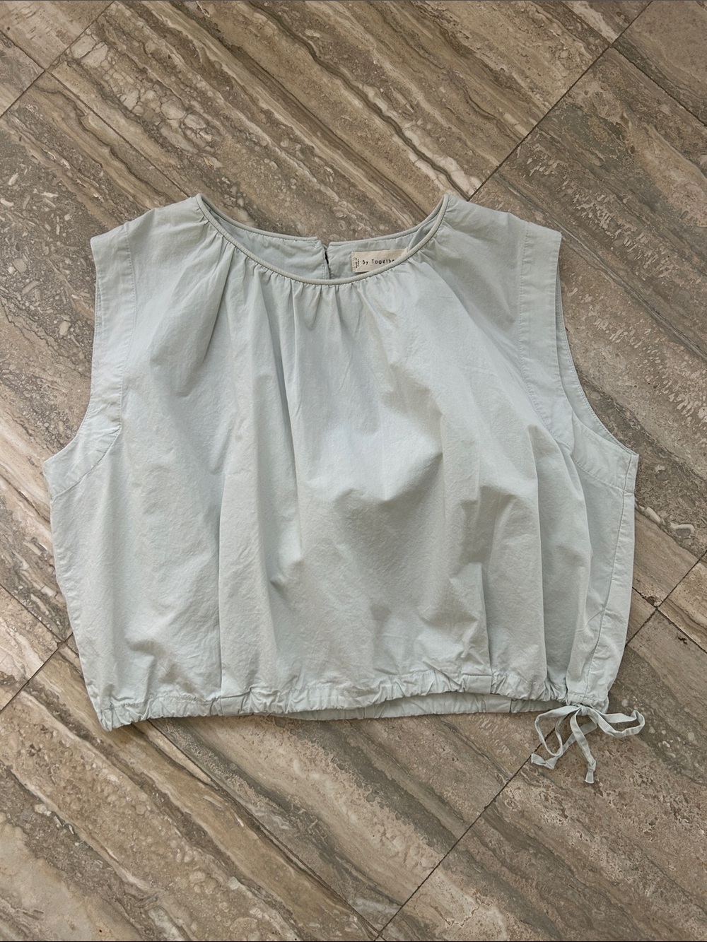 Together mint green Drawstring Top size small